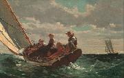 Winslow Homer Breezing up (mk09) oil painting picture wholesale